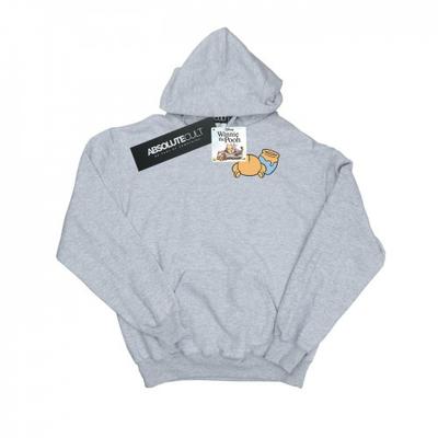 Mens Winnie The Pooh Backside Breast Print Hoodie