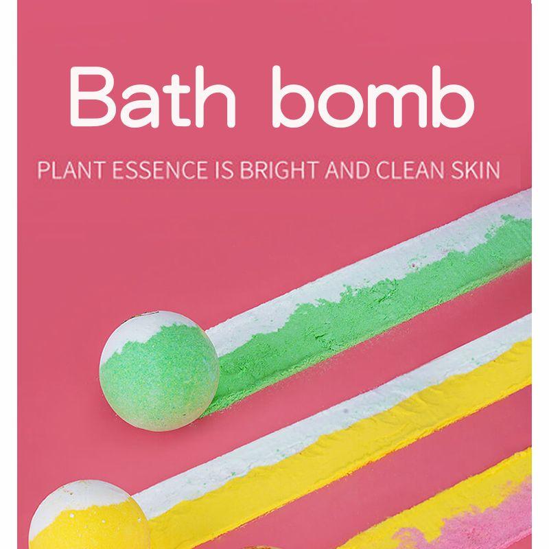 Eine Reihe bunter Badebomben mit ätherischen Ölen (9 x 100 g), Mehrfarbiges ätherisches Öl Fizzy Fun Bath Bombs Set, Seychellen-Räucherstäbchen