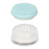 Facial Cleansing Brush 6000RPM Rotating Speed 3 Brush Head Electric Face Wash Brush White
