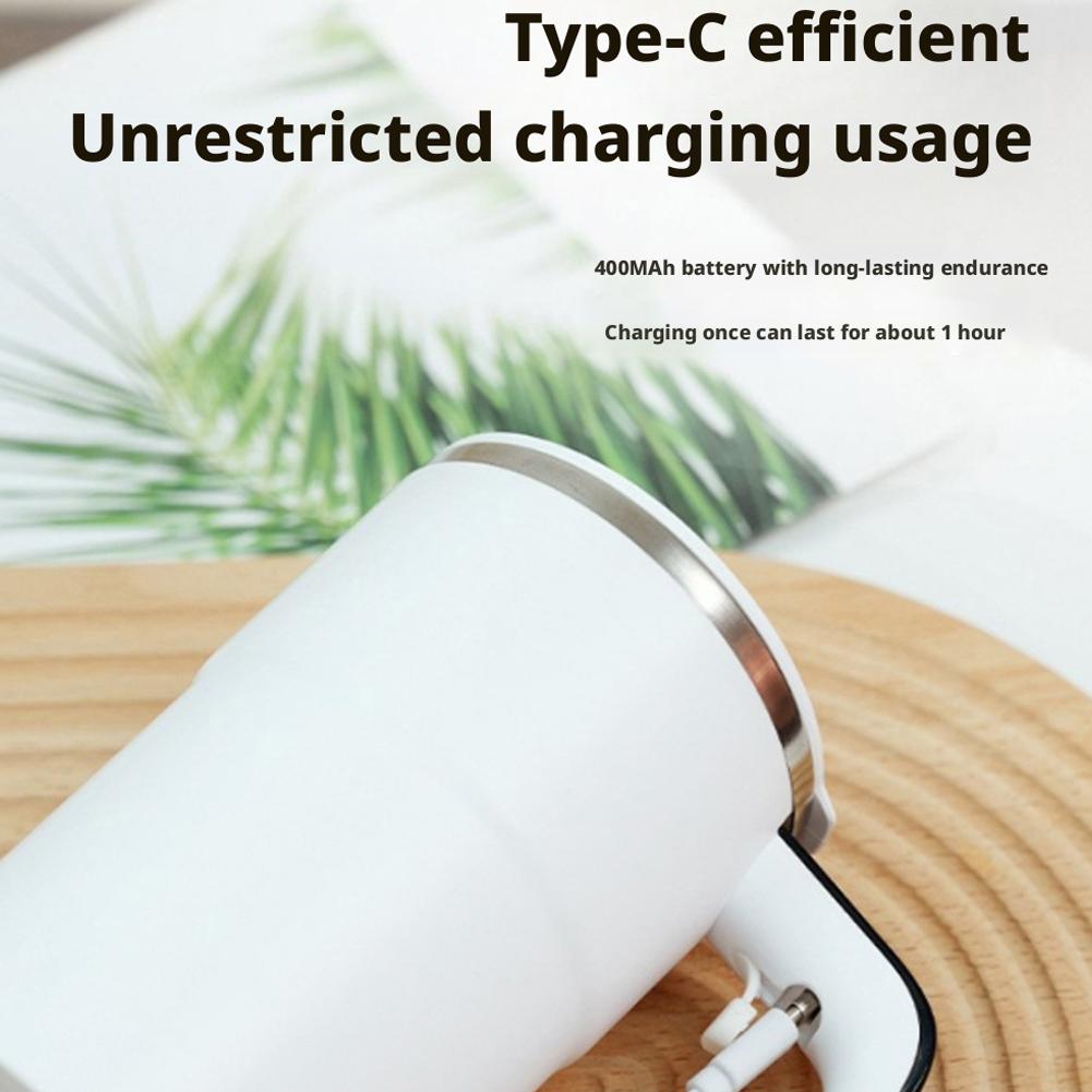 Automatic Stirring Cup Rechargeable Portable Coffee Electric Stirring Stainless Steel Mixer Rotating Magnetic Self Stirring Mugs