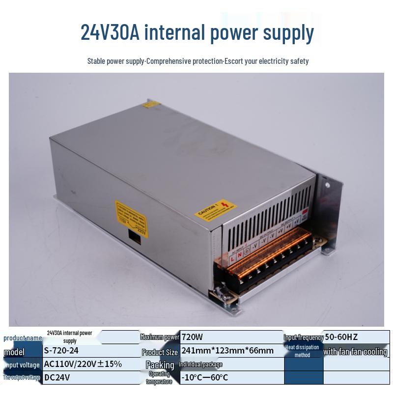 220V To 12V/24V/5V DC Power Supply for LED Strip Lights - 5A/10A/30A, 60W Transformer