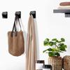 4Pcs Hanging Hook Punch Free Self-adhesive Traceless Stainless Steel No Damage Wall Adhesive Hook Towel Holder Daily Use