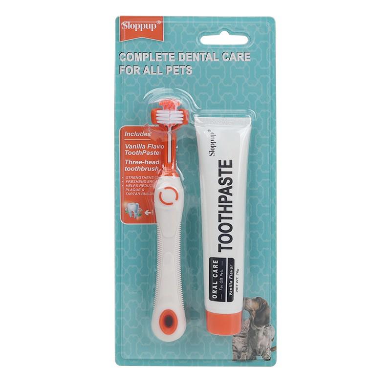 Disposable Pet Toothbrush & Toothpaste Set for Dogs, Cats & Kittens