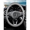 New All-Season Universal Car Steering Wheel Cover, Genuine Leather Steering Wheel Cover, Cowhide Korean Style Hand-Shaped Car Handle Cover