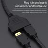 1 in 2 HD Splitter Adapter 1080P HDMI Splitter 1 Male To Dual HDMI Head Adapter HDTV Conversion Cable for Laptop TV Box Monitor