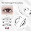 Magnetic Glue-Free Three-Magnet False Eyelash Set with European and American Styling