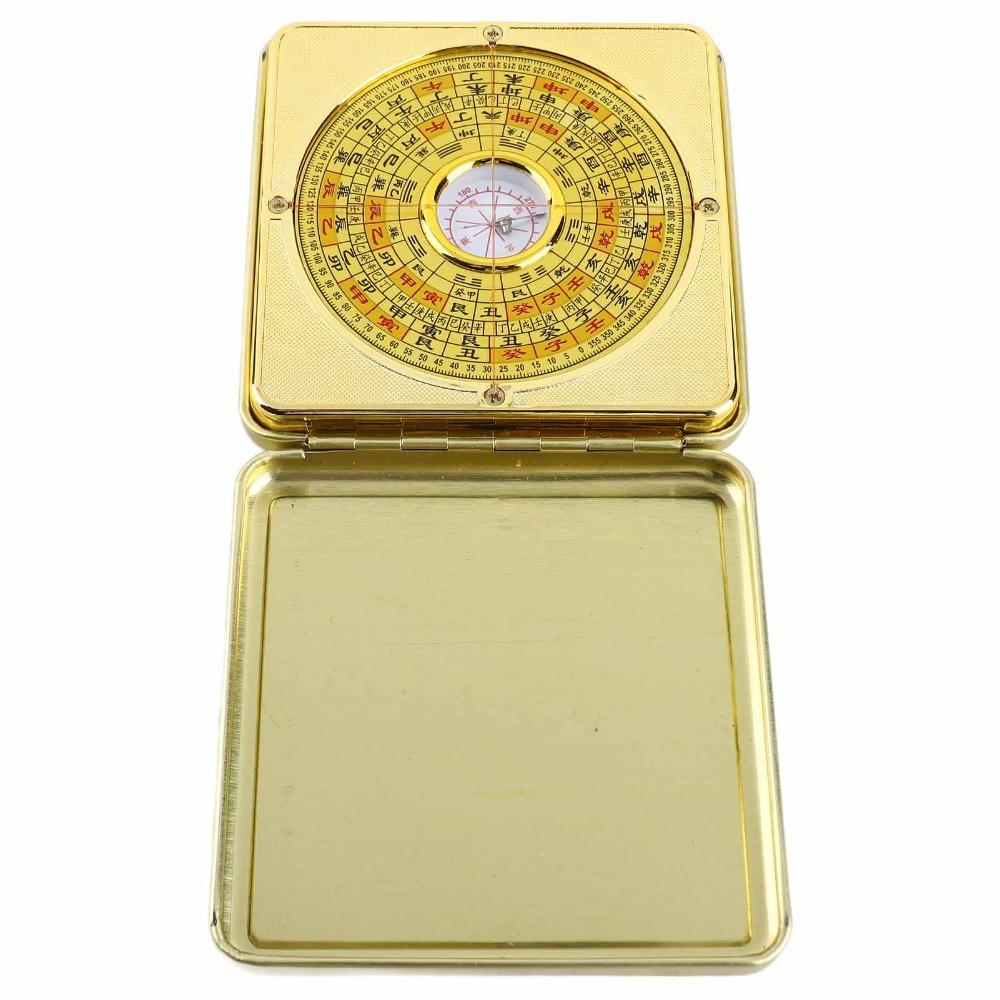 Alloy Luo Jing Instrument Square Feng Shui Compass Three Synthesis Plate Residential Feng Shui