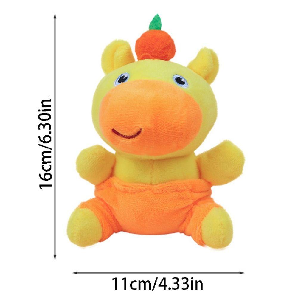 Cute Capybara Lulu Plush Keychain Lovely Dolphin LULU Plush Doll Stuffed Animal Key Ring  Kids Toy