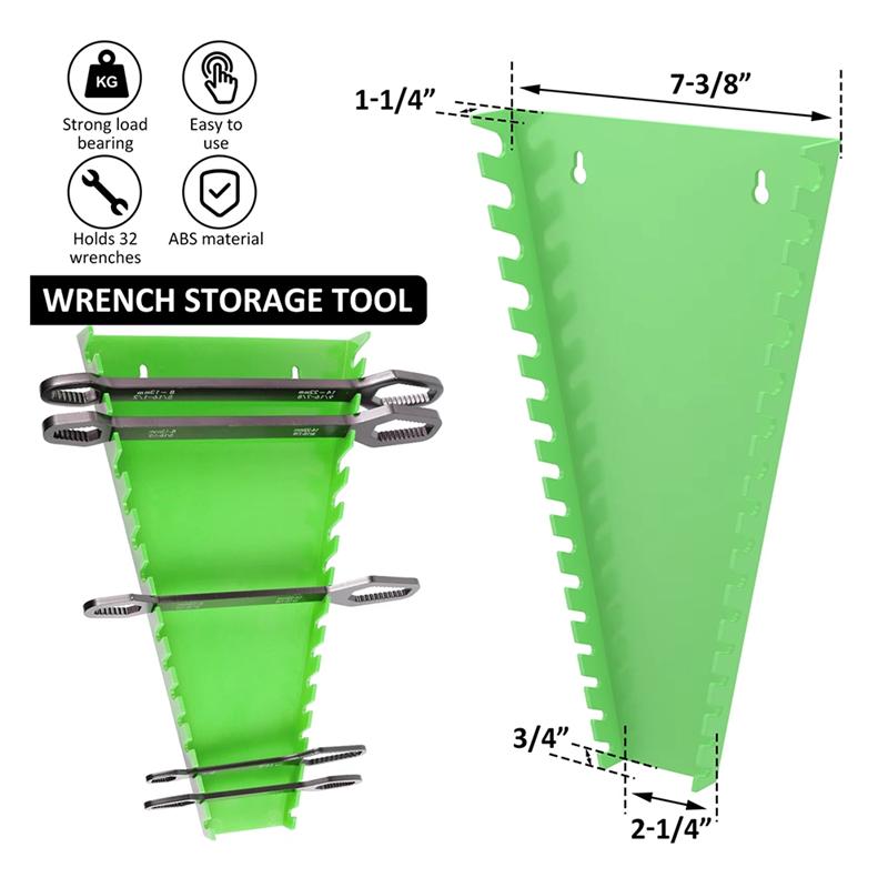 ABMH-2Stk Schraubenschlüssel-Organizer Schraubenschlüssel-Aufbewahrungsregal Kunststoff-Schraubenschlüssel-Werkzeughalter Schraubenschlüsselhalter Schraubenschlüssel-Halter Für 6-24 mm Schraubenschlüssel