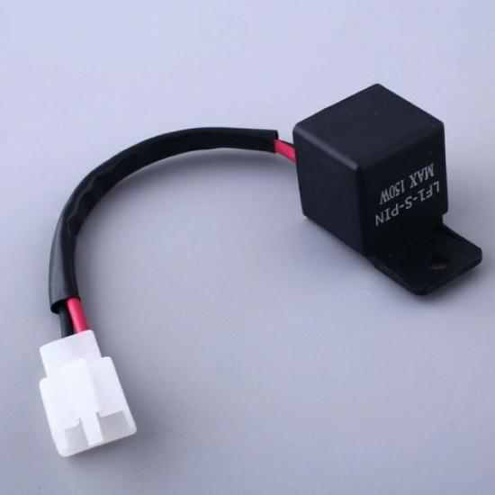 Motorcycle Electronic Flasher Relay 2Pin LED Signal Hyper Lights Flash LF1-S-PIN