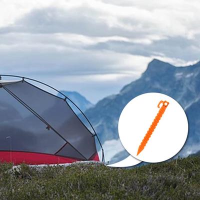 10 Stück konische Design Outdoor-Camping-Zeltheringe Heavy Duty Rundloch Strand Zeltheringe Baldachin Stakes winddichte Bodennägel