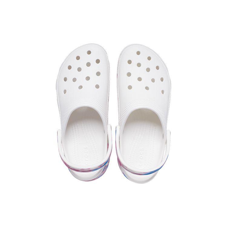 Crocs Classic Clog Tie-Dye Trendy Clogs Women Clogs White Purple 207580-94S