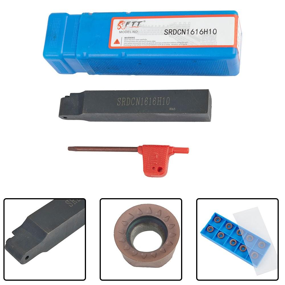 Lathe Turning Holder SRDPN 1616H10 + R5 RPMT10T3MOE-JS LF6018 CNC Carbide insert