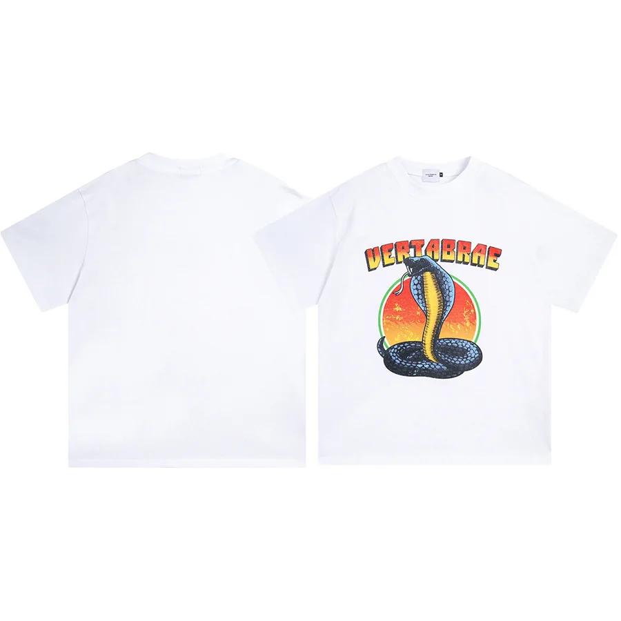 

2024 VERTABRAE Мужская Женская Летняя Хлопковая Футболка Брендовая Футболка с Коротким Рукавом Одежда Высокого Качества Трендовые Футболки Футболки Уличная Одежда XXXXXL армия зеленый