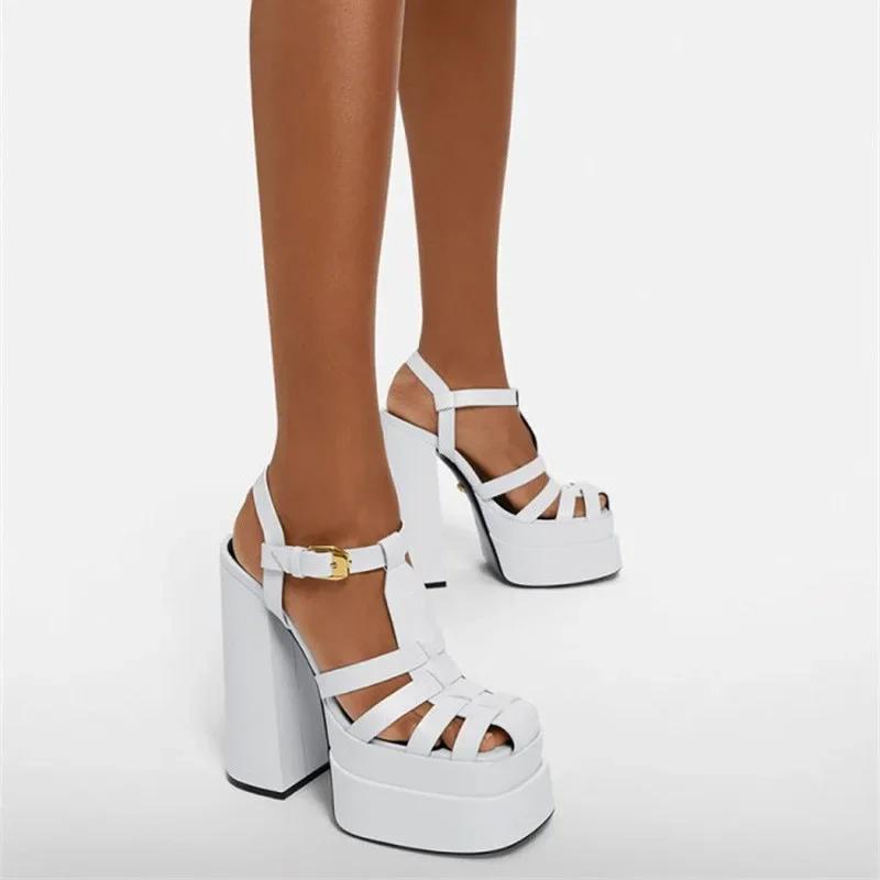 Fashion 2025 Women Sexy Show Shoes Pole Dance Shoes Stripper High Heels Sandals Party Club 15CM Platform High-heeled Shoes Wedding New