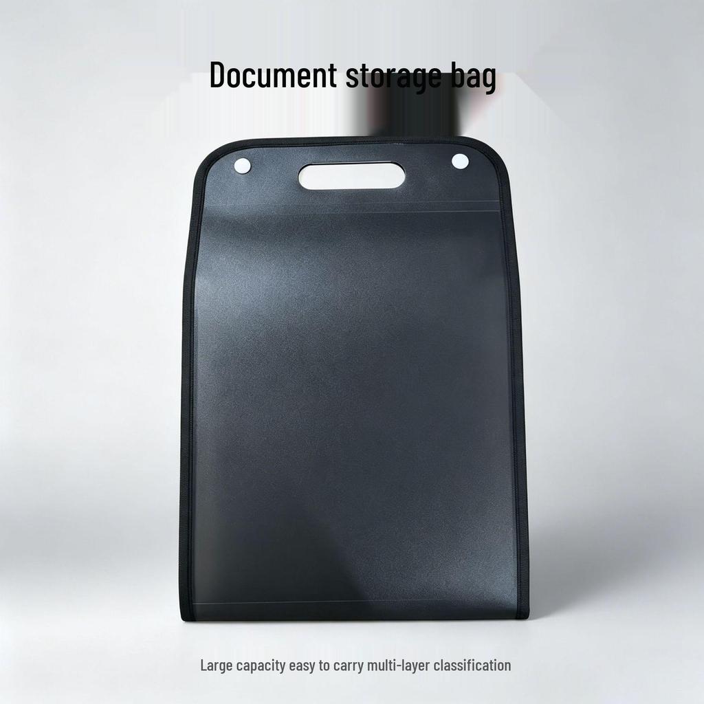 A4 Vertical Accordion File Organizer with 13 Pockets - Large Capacity Test Paper Storage Bag