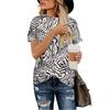 Summer Cute Leopard T-Shirts 3D Print Women O-Neck Short Sleeve T Shirt Streetwear Harajuku Tees Basic Tops Female Clothing