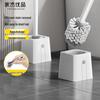 Wall-Mounted Toilet Brush Set with Crevice Cleaner