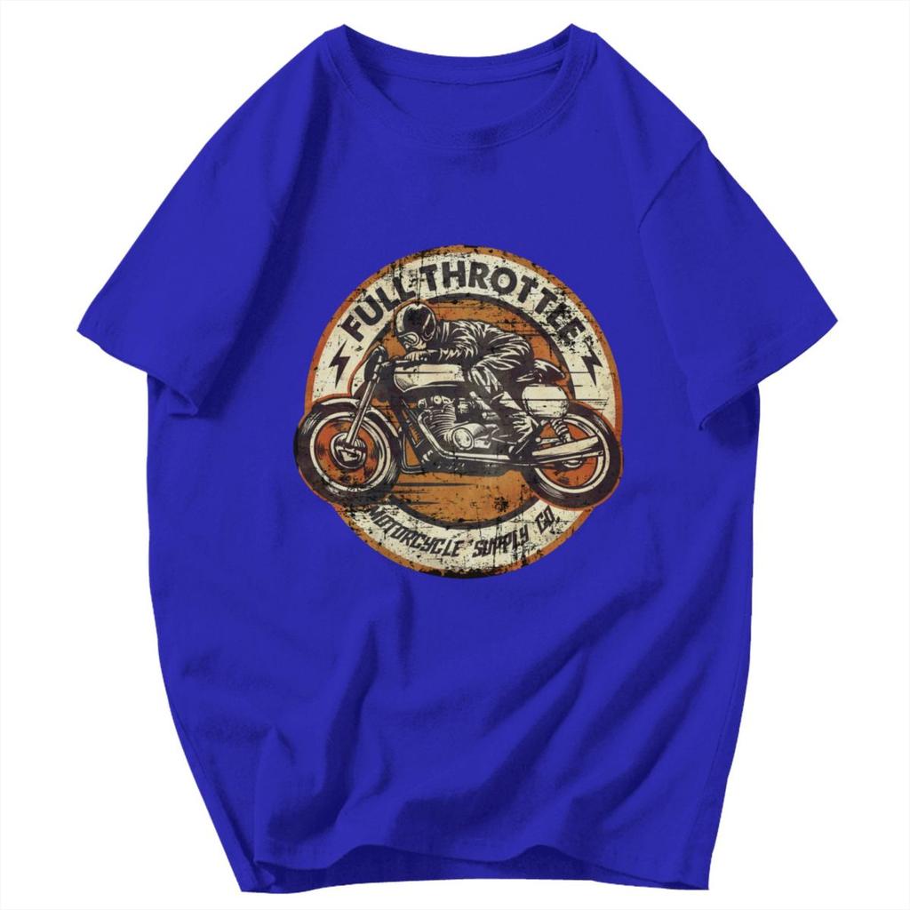Men T Shirt Vintage Motorcycle Biker Streetwear Idea Y2K Graphic Quality Unisex Tops T Shirts