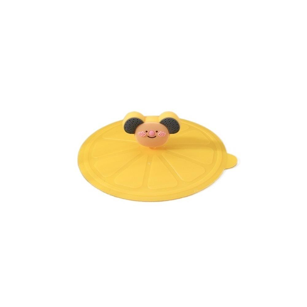 Heat-Resistant Sealed Lids Leak Proof Suction Cup Cover Cute Dustproof Cup Cover  Tea