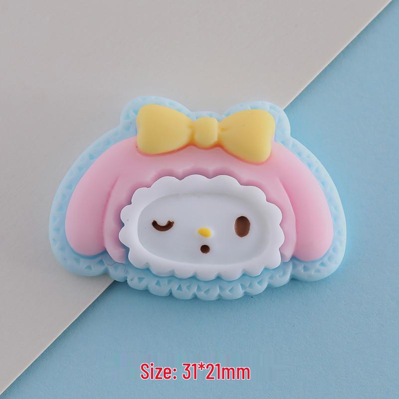 DIY Resin Cartoon Cookie Toys: Phone Cases, Hair Clips, Crocs Charms, Fridge Magnets, and Stickers.