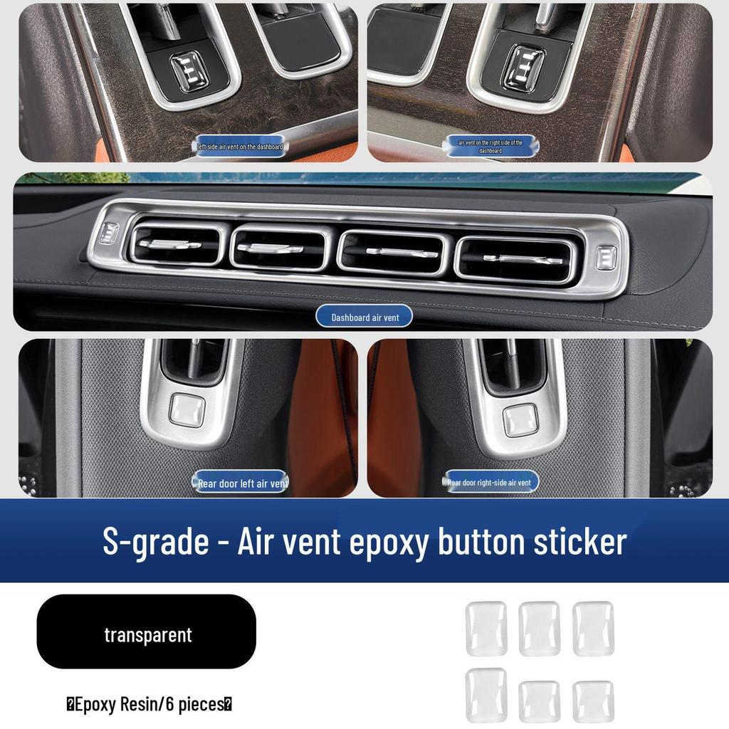 Mercedes-Benz S-Class Window Lift Panel Sticker for S400/S450 Interior