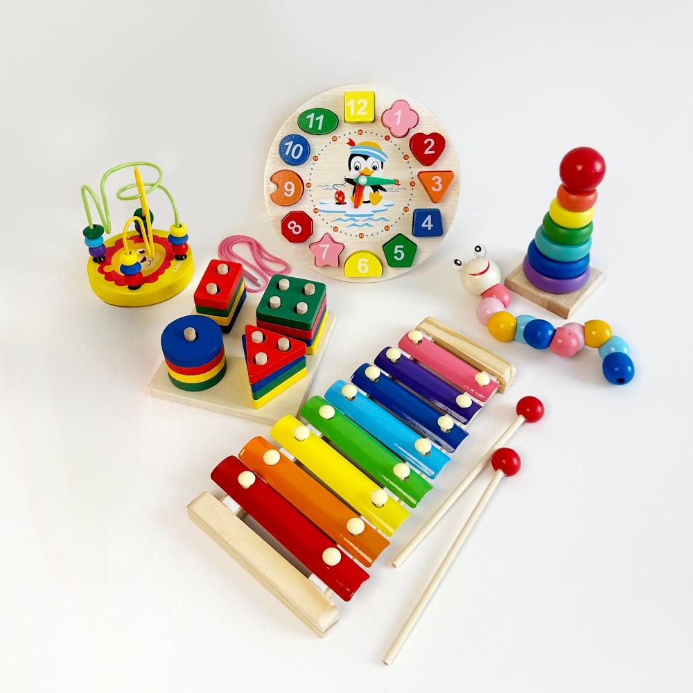 Non-Toxic Baby Educational Toys Montessori Wooden Toys Early Learning Baby Birthday Christmas New Year Gift Toys For Children Gyh