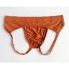 Men's Sexy Low Rise T-Back Elastic Cotton Hollow Out Back Underwear Comfortable Breathable Close-Fitting Thong