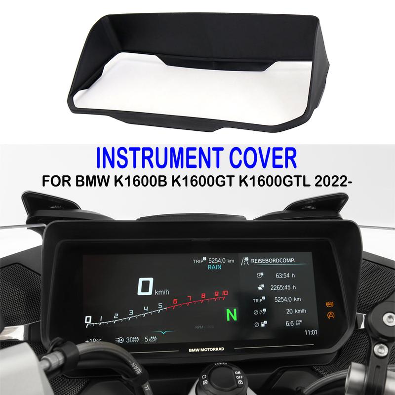 For BMW K1600B K1600GT K1600GTL R1250RT 2021 2022 Instrument Hat Sun Visor Meter Cover Guard TFT 10.25 Inch Anti-Glare Shield