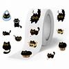 Black Cat Stickers | Stationery, Gift Wrapping, Decorative Envelope Seals