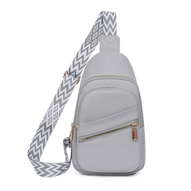 PU Chest Bag Large Capacity Retro Women's Shoulder Bag