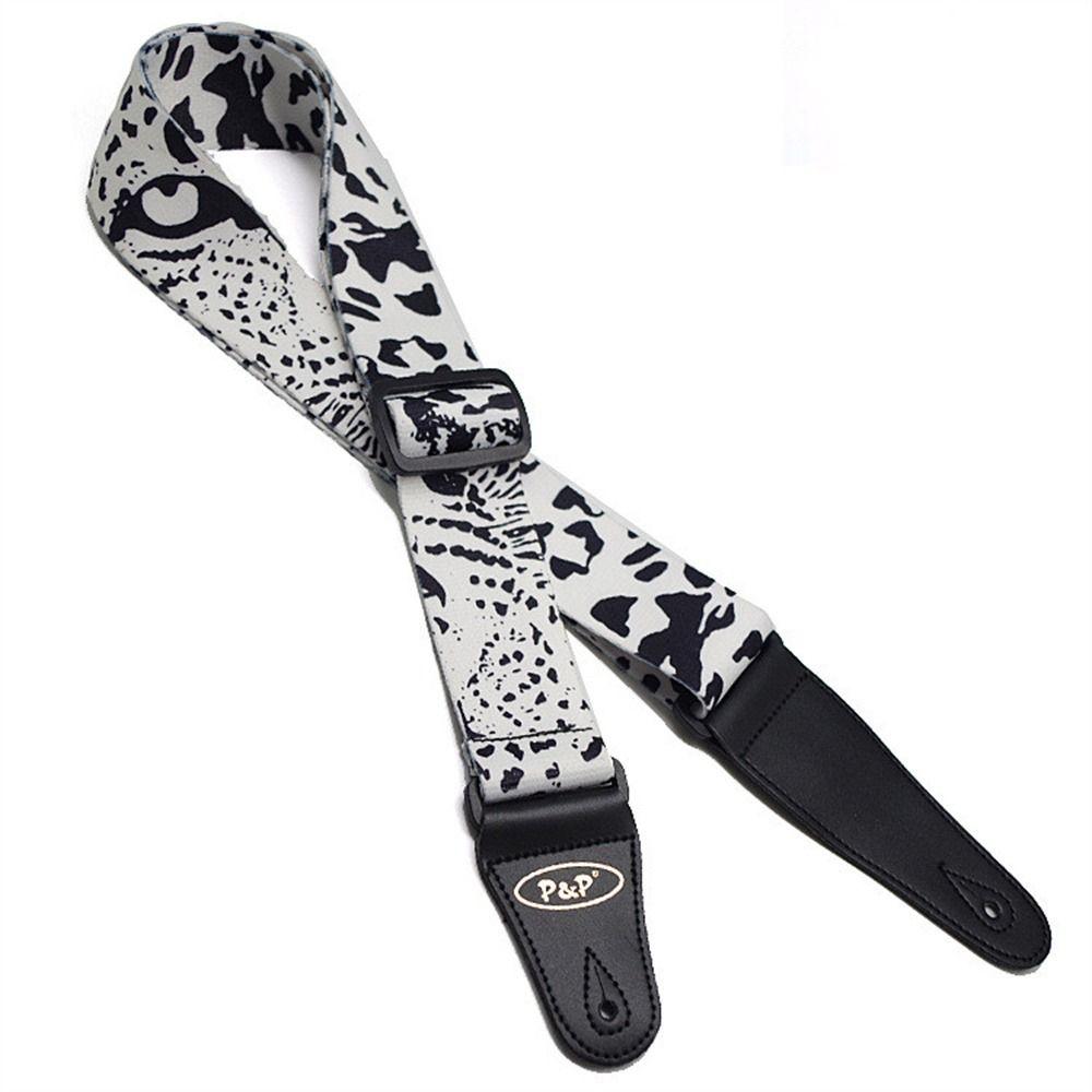 Plaid Pattern Guitar Strap Adjustable Acoustic Guitar Strap Electric Guitar Belt  Instrument