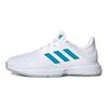 adidas Scarpe da Ginnastica da Uomo GameCourt White Sonic Aqua Bianco Nuvola Grigio Due GZ8514