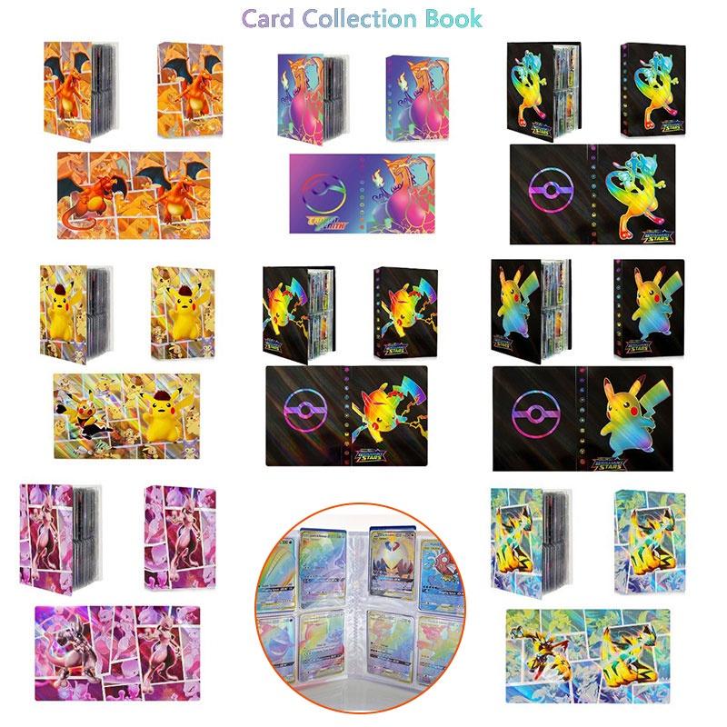 ספר אוסף כרטיסי פוקימון צבעוני לחובבי חיות מחמד כיסוי PP, 30 עמודים, 32.5 ס"מ X 20 ס"מ