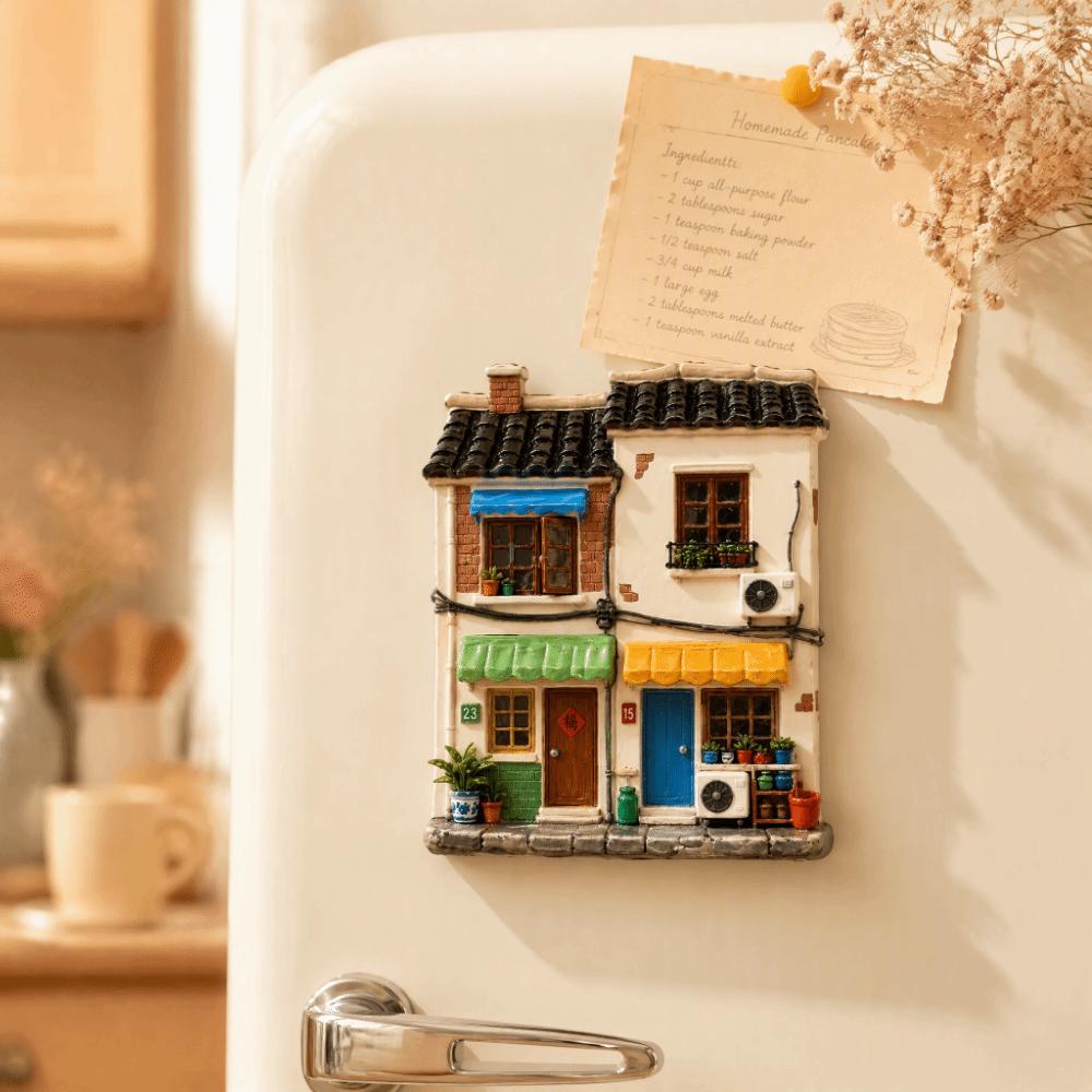 Cute Home Theme Refrigerator Magnet 3D Relief 3D Refrigerator Stickers Kitchen Decor