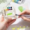 Mini Watercolor Walnut Box: Portable Travel Sketchbook & Palette