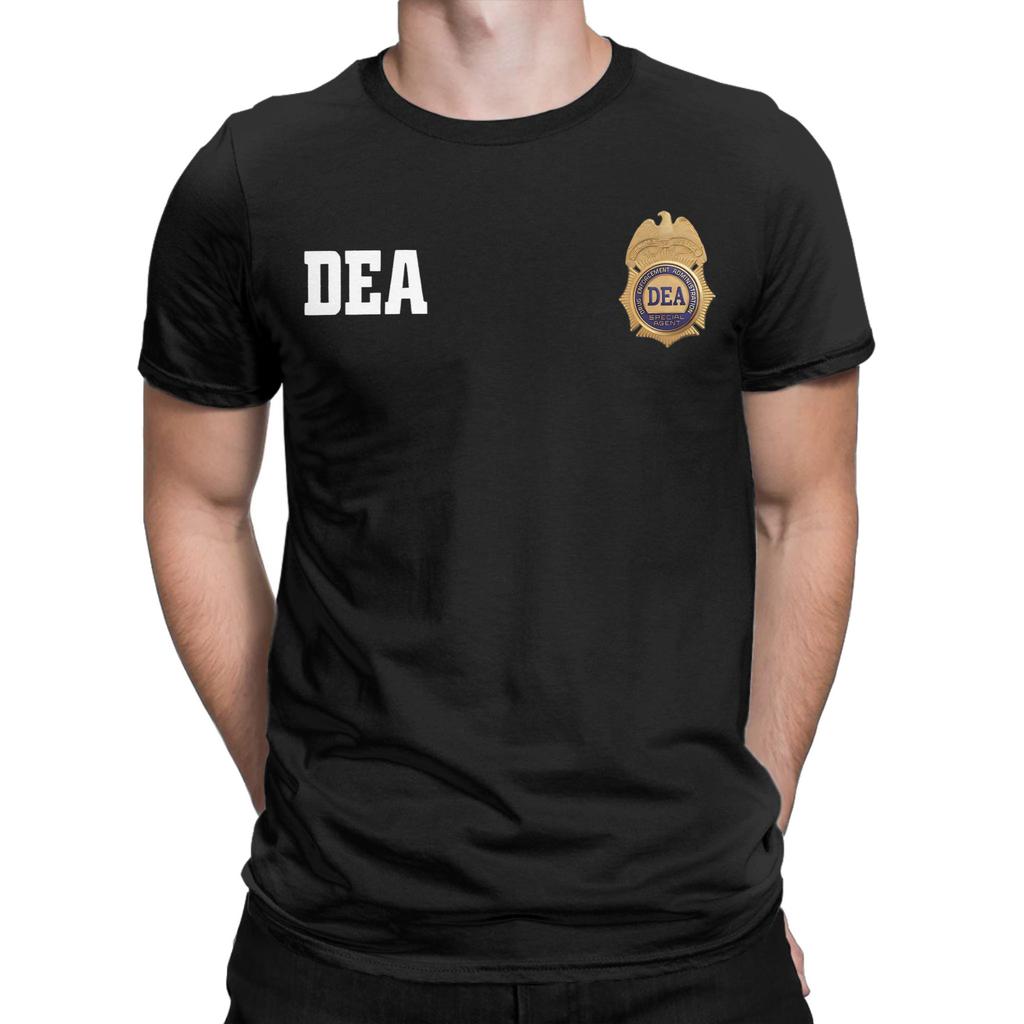 Vintage DEA Special Agent US TShirts Men Women Crew Neck Pure Cotton T Shirts  Short Sleeve Tees Adult Tops