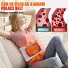 1pc Electric Back Heating Inflatable Support Massager, Intelligent Red Light, Simulated Human Massage, Muscle Relaxation Warmer