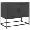 VidaXL TV Cabinet Black 68.5x39x60.5 Cm Steel, TV Stand, TV Sideboard, Multimedia Unit, TV Bench, Hi-fi Cabinet, Center of 846470