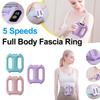 Full Body Fascia Ring 5 Speed Electric Slimming Massager Type-C Wireless Deep Vibration Fascia Gun for Relaxation Fitness Muscle