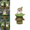 Playful Gnome Bird Feeder Beautiful Outdoor Ornament Great For Garden Landscaping