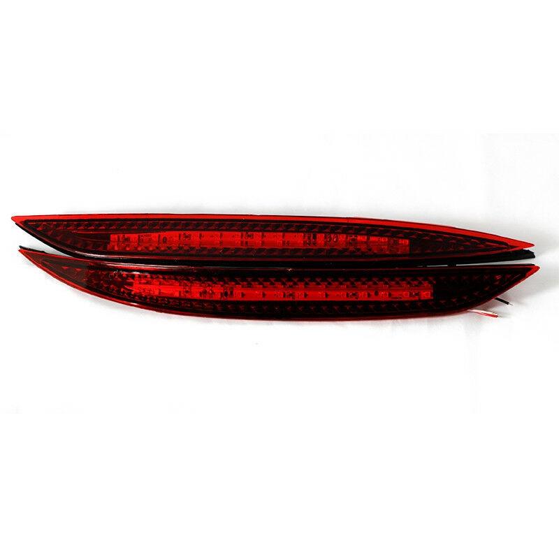 2PCS Car Red Len Led Rear Bumper Reflector LED Brake Light Tail Fog Lamp for Kia K3 Cerato Forte 2012-2016