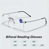 Bifocal Reading Glasses Men Fashion Oversized Presbyopia Glasses Women Look Far and Near Anti Glare Hyperopia Eyeglasses
