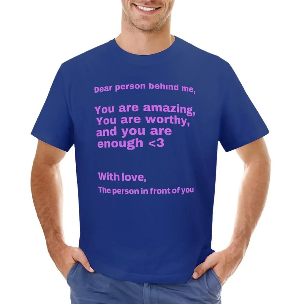 Dear Person Behind Me - tees oversized aesthetic clothes t shirts Kindness Purple T-shirt harajuku clothing