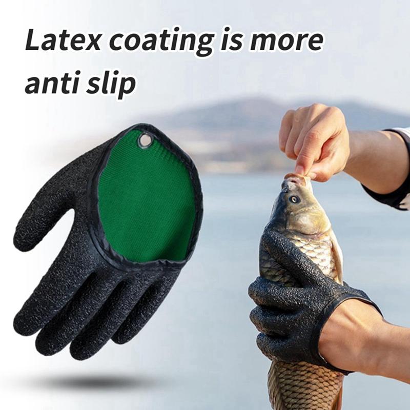 1 Stück Rutschfester Wasserdichter Latex Fischgreifhandschuh
