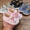 Infant Girls Mary Jane Flats Toddler Baby Cartoon First Walkers Sneakers Anti-Slip Soft Sole Prewalkers Cute Sweet Shoes 0-18M