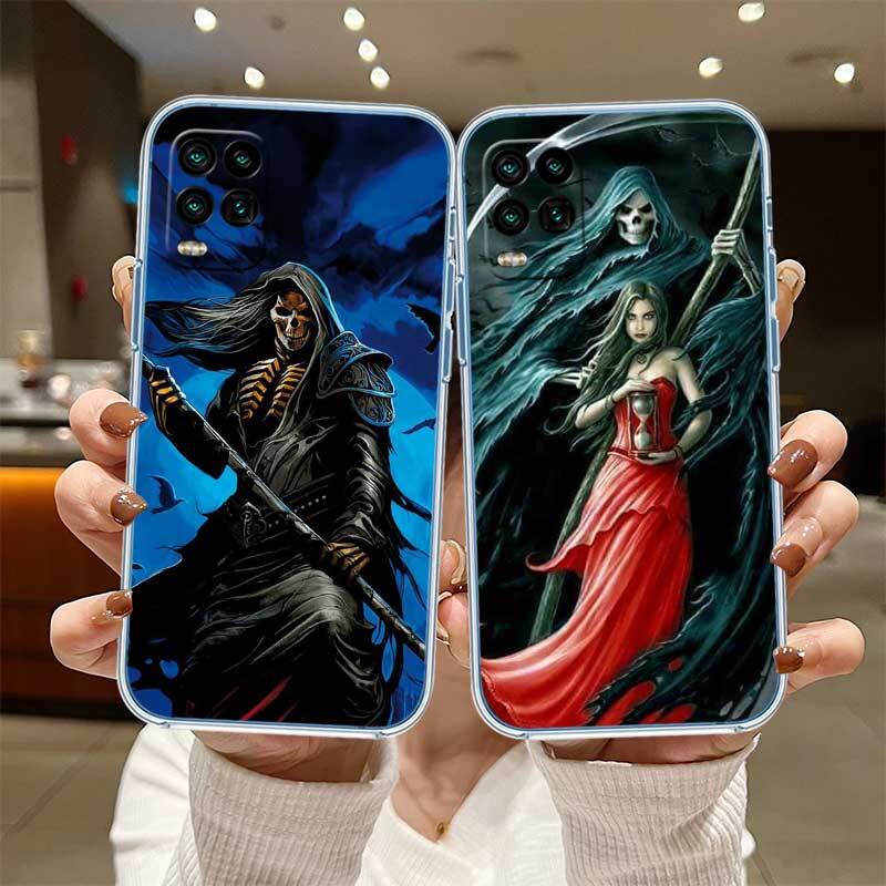 Grim Reaper Skeleton Skull Phone Case for Motorola G14 G15 G24 G30 G31 G32 G34 G41 G42 G51 G52 G50 G60S G60 G62 G72 G71 G73 G84 G85 G200 E32