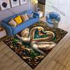 Golden black swans red rose Carpet for Living Room Bedroom Sofa Home Decor Rus Non-slip Floor Mat Luxury Gift Multiple sizes