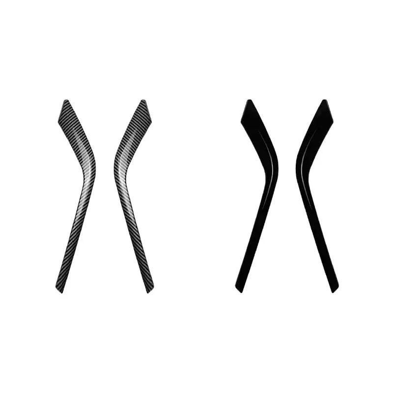 Car Front Bumper Air Vent Trim Spoiler For BMW 5 Series G60 G61 I5 M Sport 2024+ Canards Blade Side Splitter Stickers Cover