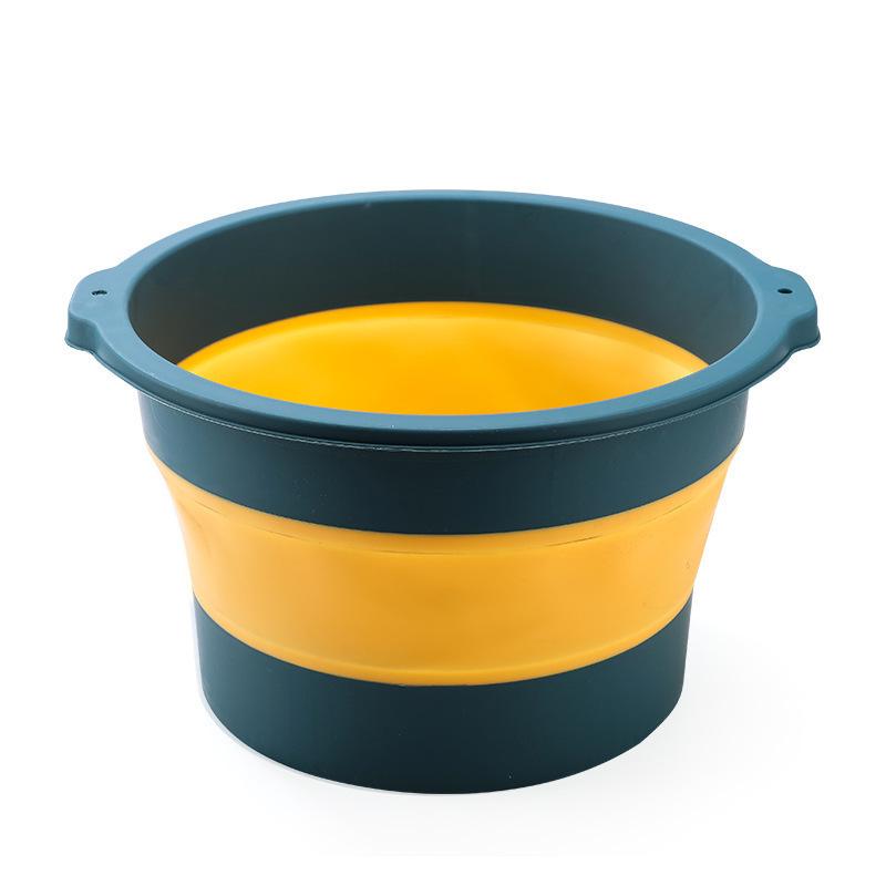 Portable Plastic Folding Foot Bath Basin with Massager for Home and Dorm Use